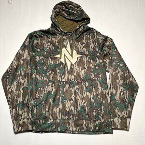Nomad Outdoor Camo Hoodie Mossy Oak NWTF Men's L - Performance Hunting Pullover